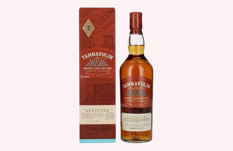 Tamnavulin SHERRY CASK Speyside Single Malt Scotch Whisky 40% Vol. 0,7l in Giftbox
