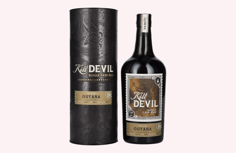 Hunter Laing Kill Devil Guyana 24 Years Old Single Cask Rum 1992 46% Vol. 0,7l in Giftbox