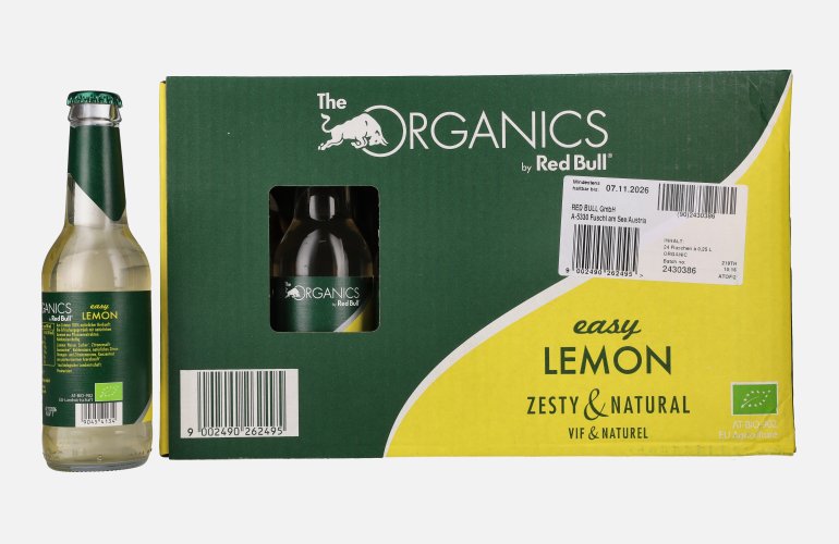 Red Bull Organics by Red Bull Easy LEMON 24x0,25l