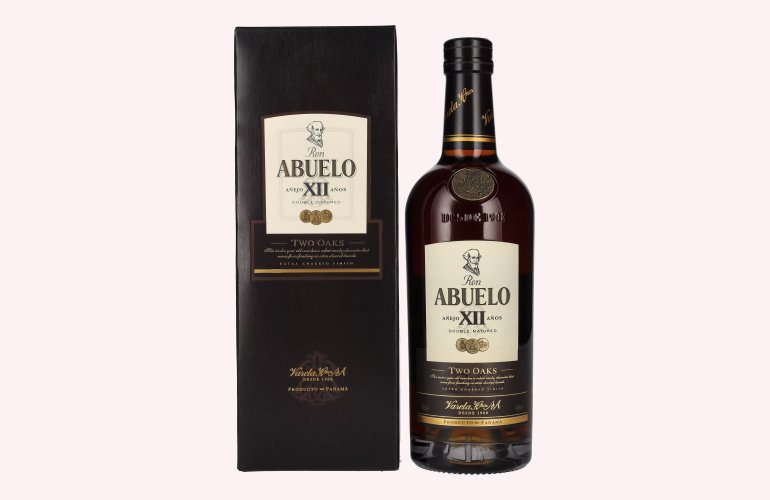 Ron Abuelo Añejo XII Años TWO OAKS Double Matured 40% Vol. 0,7l in Giftbox