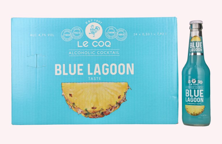 Le Coq BLUE LAGOON 4,7% Vol. 24x0,33l