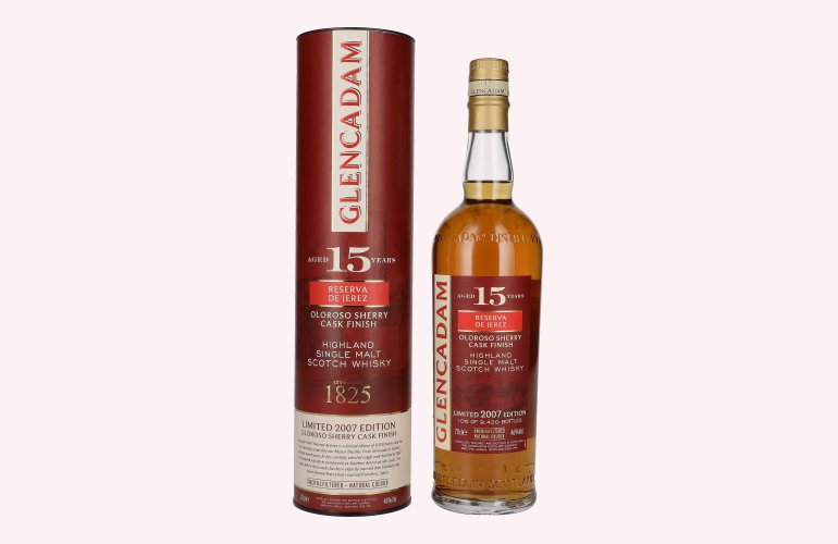 Glencadam RESERVA DE JEREZ 15 Years Old Single Malt OLOROSO SHERRY CASK FINISH 46% Vol. 0,7l in Giftbox