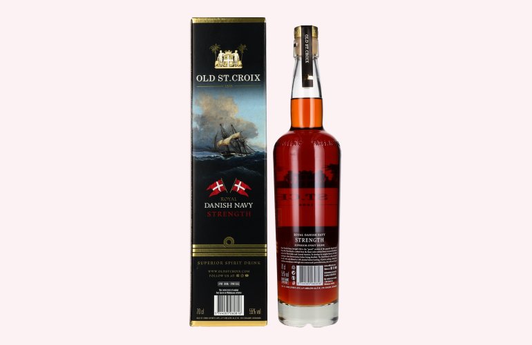 Old St. Croix Royal DANISH NAVY STRENGTH Superior Spirit Drink 55% Vol. 0,7l in Geschenkbox