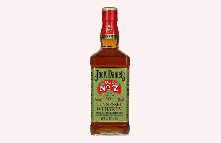 Jack Daniel's Sour Mash Tennessee Whiskey LEGACY EDITION No. 1 - GREEN DESIGN 43% Vol. 0,7l