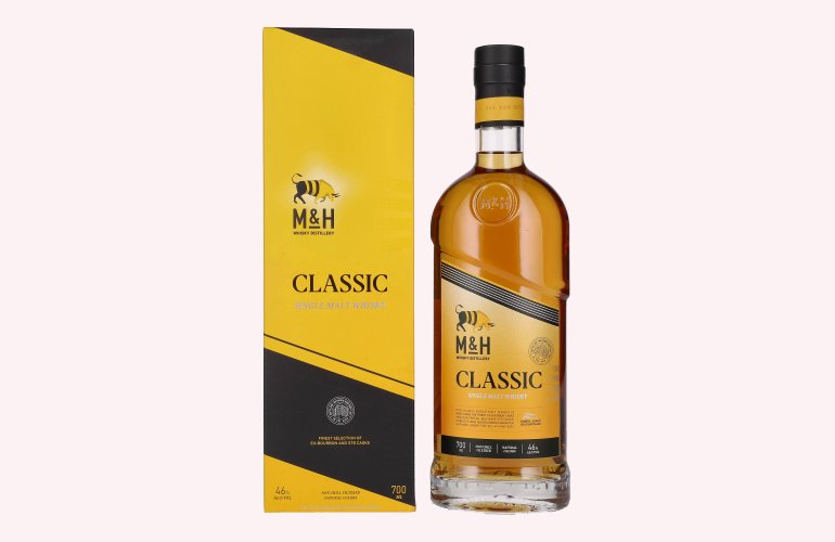 M&H Classic Single Malt Whisky 46% Vol. 0,7l in Geschenkbox