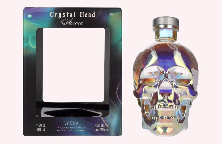 Crystal Head Vodka Aurora 40% Vol. 0,7l in Geschenkbox