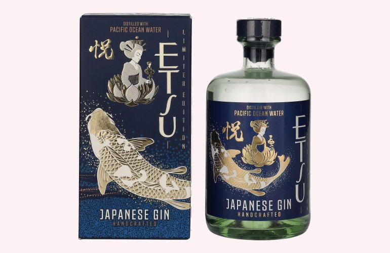 Etsu Japanese Gin PACIFIC OCEAN WATER Limited Edition 45% Vol. 0,7l in Geschenkbox
