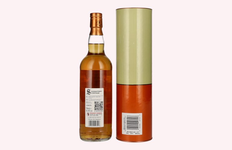 Signatory Vintage WHITLAW 10 Years Old Single Malt Scotch Whisky 2014 46% Vol. 0,7l en boîte cadeau