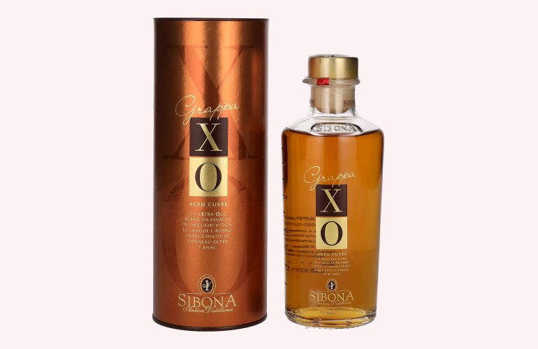 Sibona Grappa XO Aged Cuvée 44% Vol. 0,5l in Giftbox