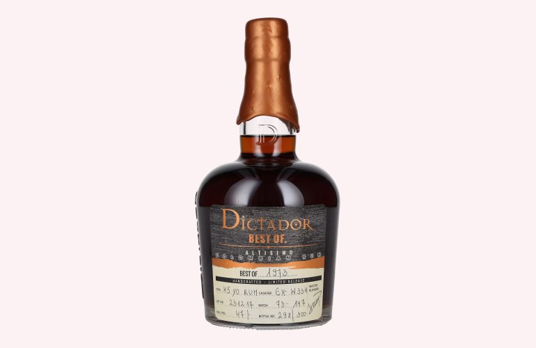 Dictador BEST OF 1973 ALTISIMO Colombian Rum Limited Release 47% Vol. 0,7l