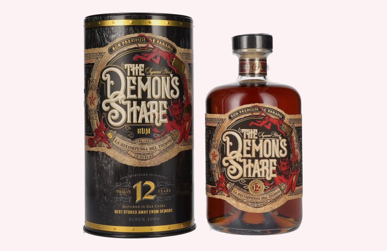 The Demon's Share Superior Blend Rum 12 Years Old 41% Vol. 0,7l in Tinbox