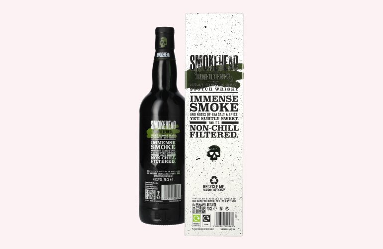 Smokehead UNFILTERED Islay Single Malt Scotch Whisky 46% Vol. 0,7l in Giftbox
