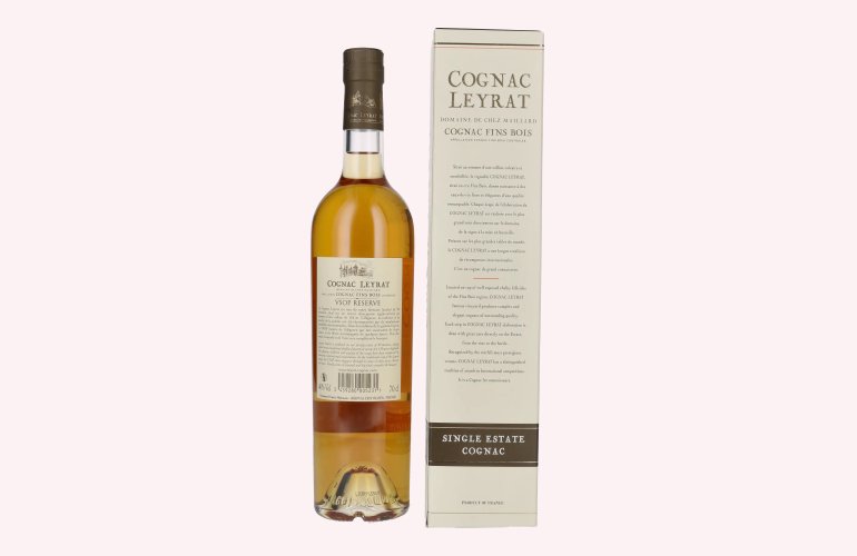 Cognac Leyrat V.S.O.P. Réserve Single Estate Cognac 40% Vol. 0,7l in Geschenkbox