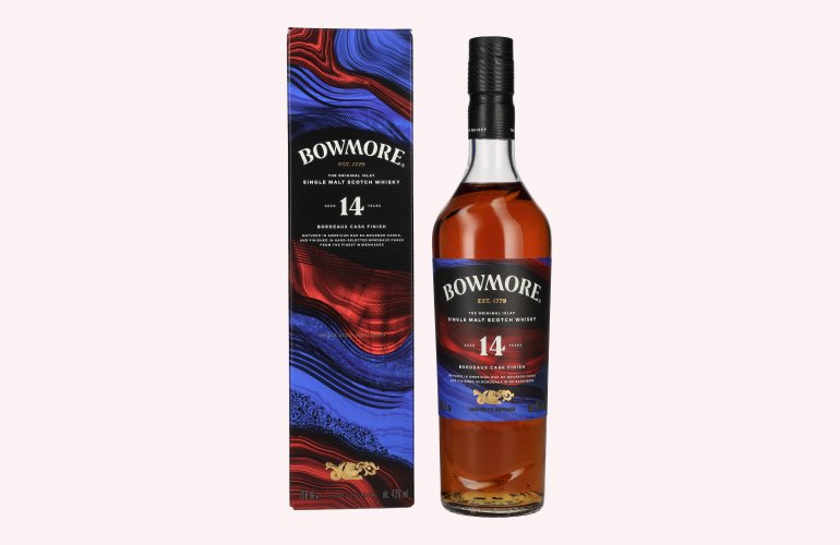 Bowmore 14 Years Old Bordeaux Cask Finish Islay Single Malt 43% Vol. 0,7l in Geschenkbox