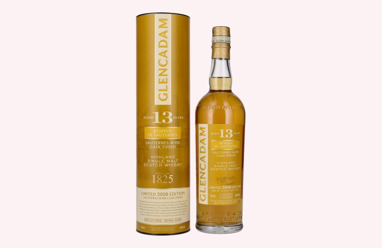 Glencadam 13 Years Old Sauternes Wine Cask Finish Limited Edition 2008 46% Vol. 0,7l en boîte cadeau