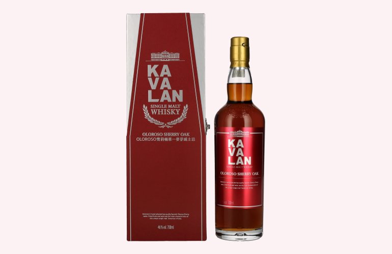 Kavalan OLOROSO SHERRY OAK Single Malt Whisky 46% Vol. 0,7l in Giftbox