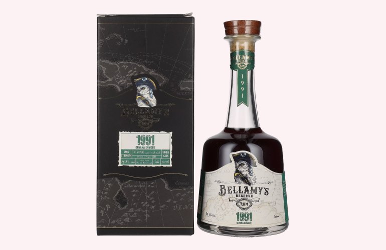 Bellamy's Reserve Rum Guyana Enmore 1991 54,3% Vol. 0,7l in Giftbox