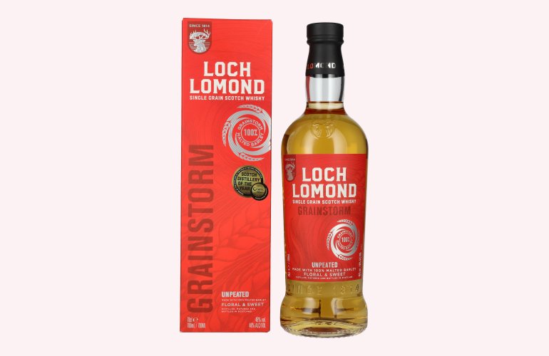 Loch Lomond SINGLE GRAIN Grainstorm Unpeated Scotch Whisky 46% Vol. 0,7l in geschenkverpakking