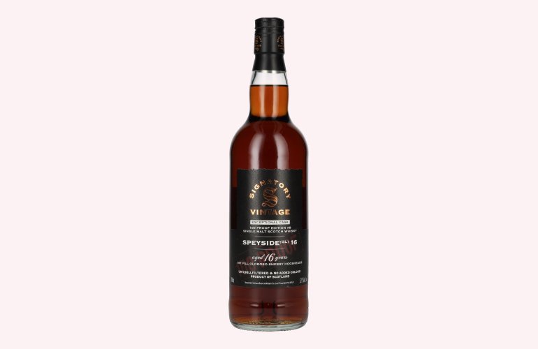Signatory Vintage 100 Proof Edition SPEYSIDE (GL) 16 Years Old Exceptional Cask #8 57,1% Vol. 0,7l