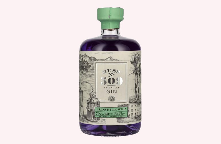 Buss N°509 ELDERFLOWER Belgium Flavor Gin Author Collection 40% Vol. 0,7l