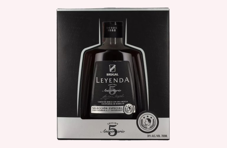 Brugal LEYENDA 5 Years Old Selección Especial 38% Vol. 0,7l in Geschenkbox
