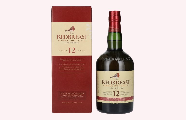Redbreast 12 Years Old Single Pot Still Irish Whiskey 40% Vol. 0,7l in Geschenkbox