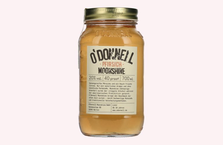 O'Donnell Moonshine PFIRSICH Likör 20% Vol. 0,7l