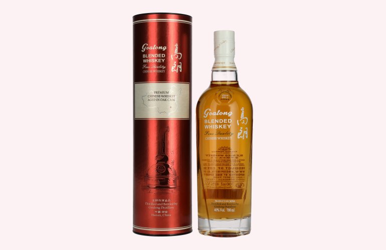 GOALONG Premium Blended OAK CASK Chinese Whiskey 40% Vol. 0,7l in geschenkverpakking