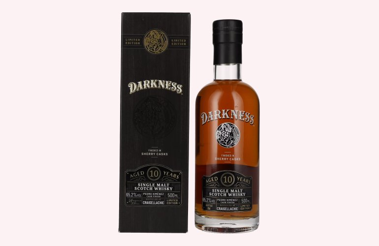 Darkness CRAIGELLACHIE 10 Years Old PX CASK FINISH 65,2% Vol. 0,5l in Geschenkbox