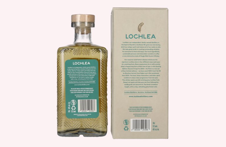 Lochlea SOWING EDITION Second Crop Single Malt Scotch Whisky 46% Vol. 0,7l en boîte cadeau