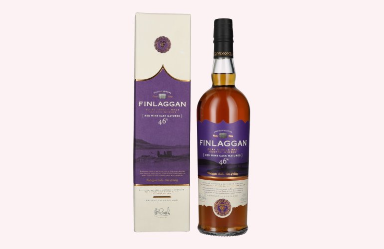 Finlaggan RED WINE CASK MATURED Islay Single Malt Whisky 46% Vol. 0,7l in Giftbox
