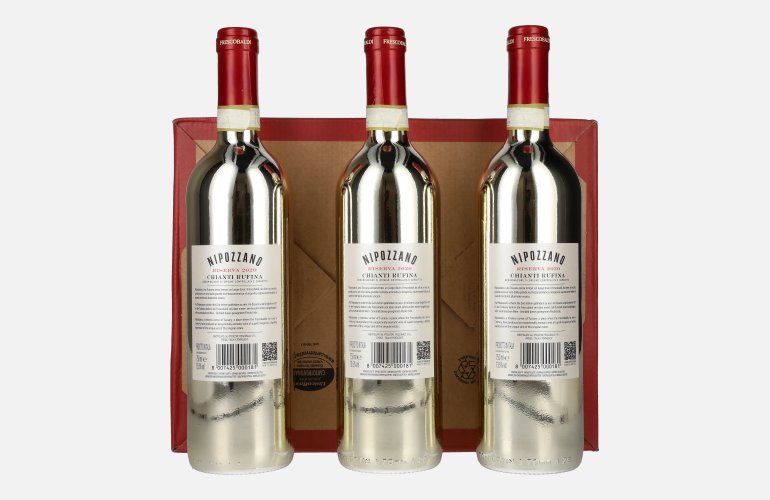 Frescobaldi NIPOZZANO Chianti Rúfina Riserva GOLD EDITION DOCG 2020 13,5% Vol. 3x0,75l in Giftbox