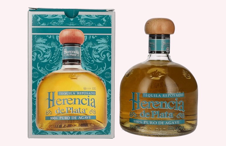 Herencia de Plata REPOSADO Tequila 100% Puro De Agave 38% Vol. 0,7l in Giftbox