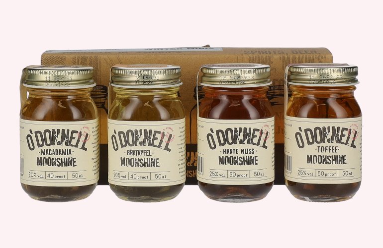 O'Donnell Moonshine WINTER MINIS 22,5% Vol. 4x0,05l in Geschenkbox