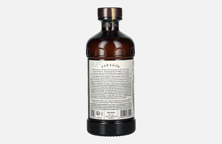 Monin Paragon PALO SANTO Single Botanic Cordial Mystic Collection 0,485l
