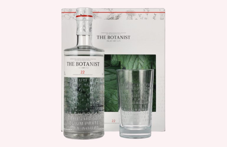 The Botanist Islay Dry Gin 46% Vol. 0,7l in Geschenkbox mit Ritzenhof Glas