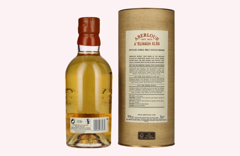 Aberlour A'BUNADH ALBA Original Cask Strength Batch No. 007 58,9% Vol. 0,7l in Giftbox