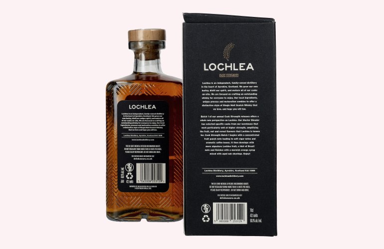 Lochlea CASK STRENGTH Single Malt Whisky Batch 1 60,1% Vol. 0,7l in Geschenkbox