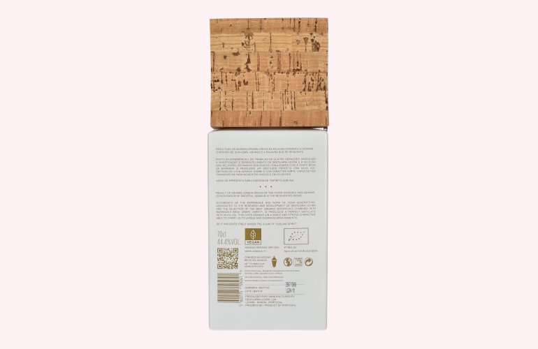 Adamus Dry Gin Organic Limited Edition 2020 44,4% Vol. 0,7l in Giftbox with 2 glasses & Kork Untersetzer
