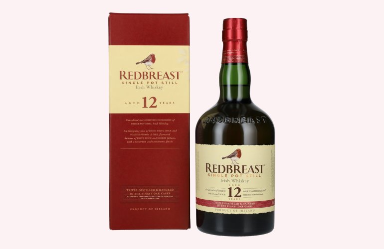 Redbreast 12 Years Old Single Pot Still Irish Whiskey 40% Vol. 0,7l in geschenkverpakking