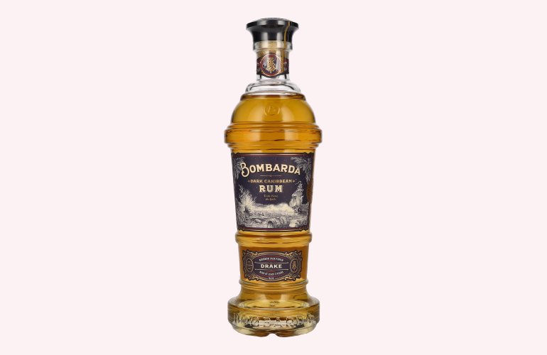 Bombarda DRAKE Dark Caribbean Rum 40% Vol. 0,7l
