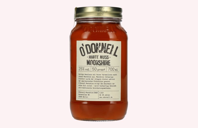 O'Donnell Moonshine HARTE NUSS Liqueur 25% Vol. 0,7l
