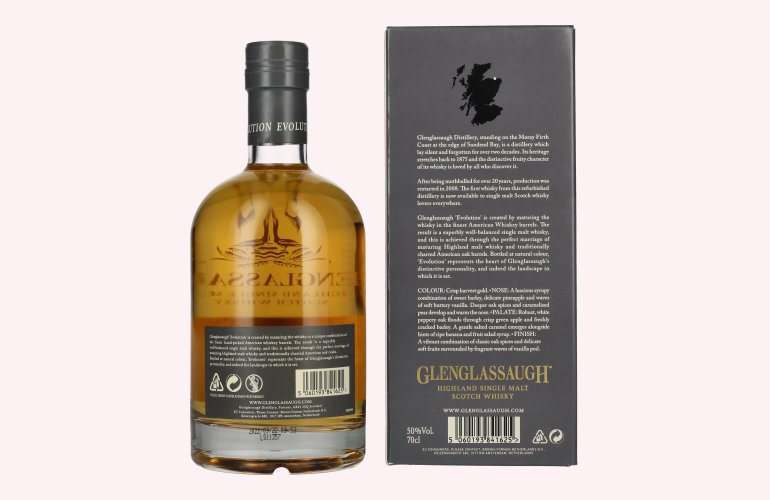 Glenglassaugh EVOLUTION Highland Single Malt Scotch Whisky 50% Vol. 0,7l in geschenkverpakking