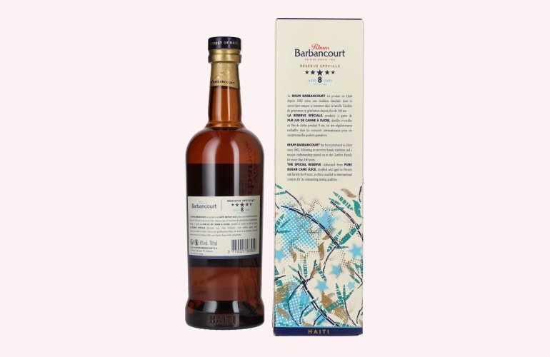 Barbancourt 8 Years Old Réserve Spéciale Haiti Rhum 43% Vol. 0,7l en boîte cadeau