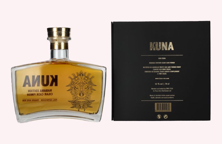 Kuna Panama Aged Ron Habana Edition Cigar Cask Finish 42% Vol. 0,7l en boîte cadeau