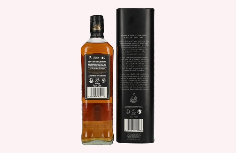 Bushmills BLACK BUSH Irish Whiskey Caviste Edition 43% Vol. 0,7l in Giftbox