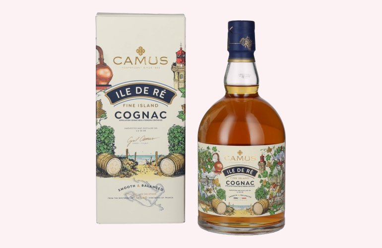 Camus ILE DE RÉ Fine Island Cognac 40% Vol. 0,7l en boîte cadeau