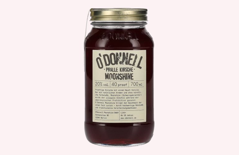 O'Donnell Moonshine PRALLE KIRSCHE Likör 20% Vol. 0,7l