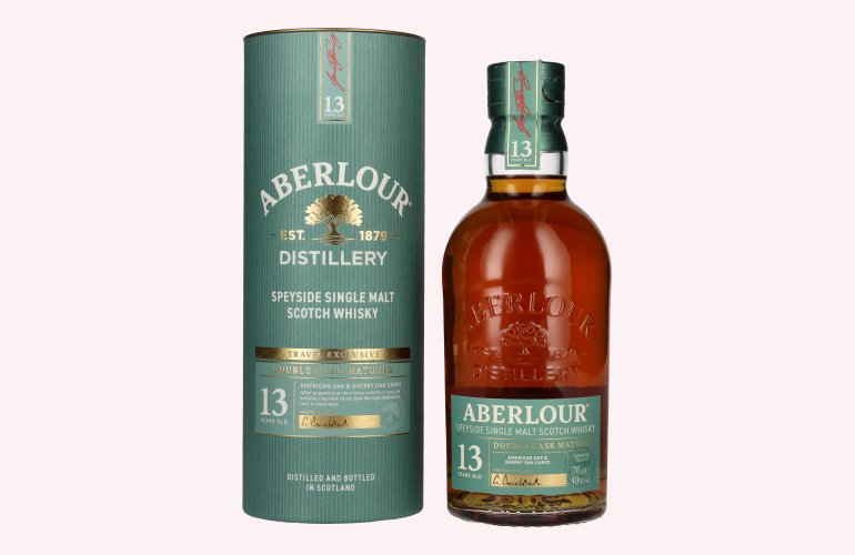 Aberlour 13 Years Old DOUBLE CASK MATURED Travel Exclusive Speyside Single Malt 40% Vol. 0,7l in geschenkverpakking