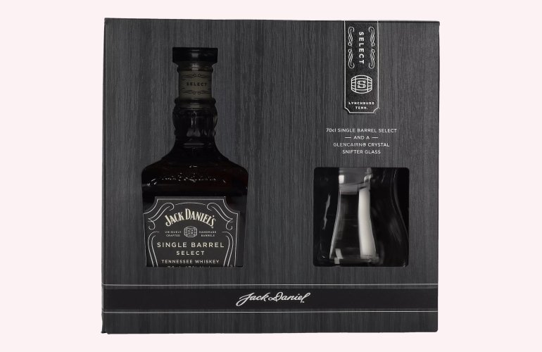 Jack Daniel's Select Single Barrel Tennessee Whiskey 47% Vol. 0,7l in Geschenkbox mit Snifter Glas